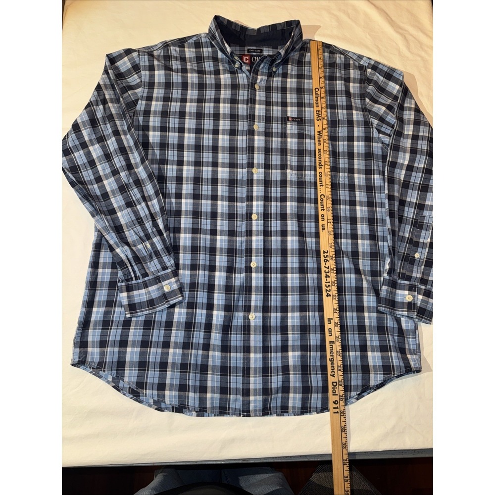 Chaps Ralph Lauren Easy Care Button Down Long‎ Sleeve Shirt Bundle Of 2 Size L - Picture 9 of 13